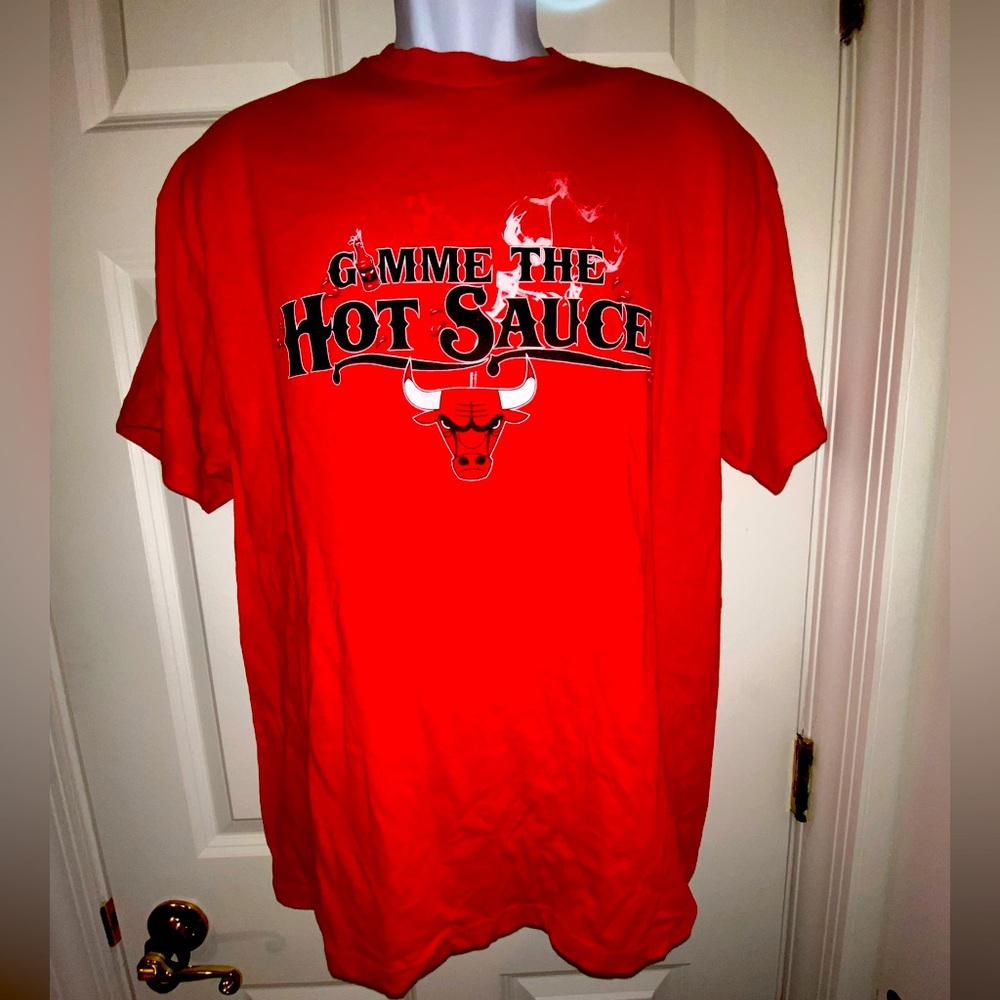 Rare limited edition. Chicago Bulls  Stacey King hot sauce tee. NWOT